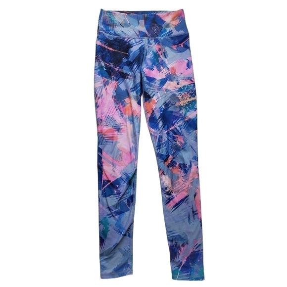 Fabletics Leggings Size XS Multi Color Abstract Geometric Size Tie Dye - Picture 2 of 10